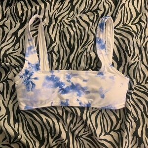 Forever21  blue tie dye bikini